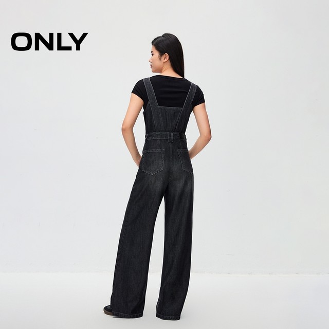 
ONLY Summer Casual and Versatile Slim High Waist Overalls Jeans Women
