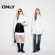 
ONLY Outlet 2025 summer new design lace-up lapel waist down rotator sleeve long sleeve shirt for women