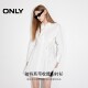 
ONLY Outlet 2025 summer new design lace-up lapel waist down rotator sleeve long sleeve shirt for women