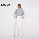 ONLY Outlet 2025 Summer New Simple Embroidery Loose Straight Pants Pants for Women