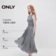 ONLY Summer Fashion Elegant Round Neck Mid-Long Sleeveless Waist Dress Women
