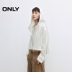 ONLY2025 summer new solid color hooded practical two-way zipper shoulder-off loose cardigan trench coat for women