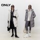 ONLY Outlet Winter 90 White Goosevelt Warm Fur Collar Loose Hooded Down Jacket for Women