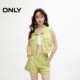 
Summer trendy design retro old washing short vest for women