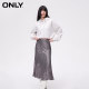 ONLY Outlet 2025 summer new fashion simple heavy industry high waist mid-length fishtail skirt for women