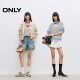 ONLY2025 summer new style chest letter LOGO design front shoulder double-layer round neck striped short-sleeved T-shirt for women