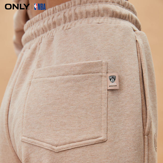 ONLY Summer NBA Co-branded Embroidered High Waisted Foot Trousers Casual Pants for Women
