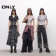 
ONLY Outlet 2025 summer new style old American printed wash V-neck slim shoulder slim short T-shirt for women