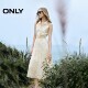 ONLY2025 summer new romantic style sleeveless off-shoulder neck lapel waist-hugging long skirt loose dress for women