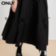 ONLY2025 summer new fairy style fashionable mid-length high-waisted slim A-line skirt bow skirt for women