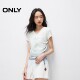 ONLY Summer Fashion Retro Printed V-neck Slim Shoulder Short T-shirt for Women