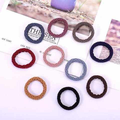 Seamless hair band headband for hair Korean style highly elastic and durable seamless leather case simple temperament black headband