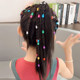 Dreadlocks for girls braided hair clip headdress children's jazz dance street dance accessories sweet cool fixed braided hair buckle