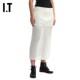 IT HELMUT LANG women's skirt flowing and chic splicing micro-transparent midi skirt 4H0303XL