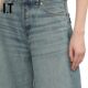 IT HAIKURE women's ankle-exposed wide-leg jeans new casual street style loose straight pants 033276XO