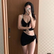 Korean swimsuit women's new high-end split sexy hottie bikini three-piece set beautiful girl vacation hot spring