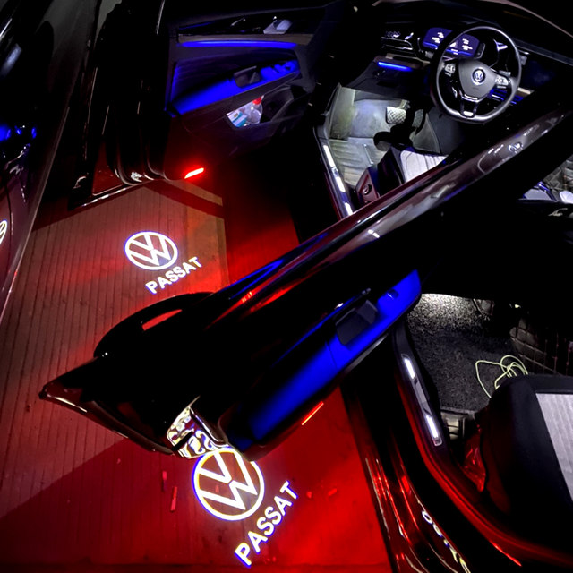 Volkswagen's new Passat Magotan Touareg X Huian Touareg CC door welcome light modified decorative door light projection light