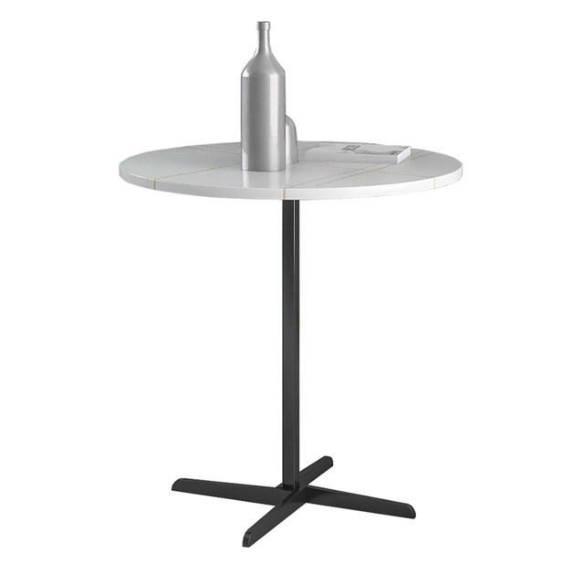 Nordic sofa side table light luxury slate living room small coffee table corner table bedside cabinet simple modern round table