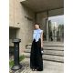 Bow tied sleeveless vest shirt for women in summer loose temperament shirt design sense chic white top
