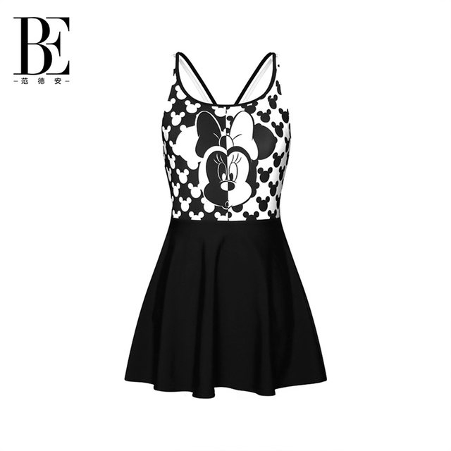 BE Fan De'an One-piece Skirt Swimsuit Women's Triangle Swimsuit Sexy Slim Sunscreen Pure Lust Fashion