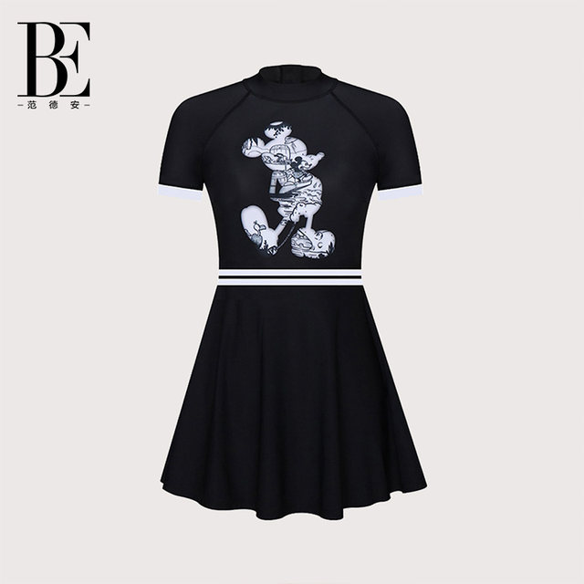 BE van der Ann body dress swimsuit women's triangle swimsuit covers belly and shows slimming vacation technology body shaping