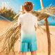 BE Van Dan Children's Swimstein T -shirt Edition Fashion Sunscreen Youth Swimsuit Boys

