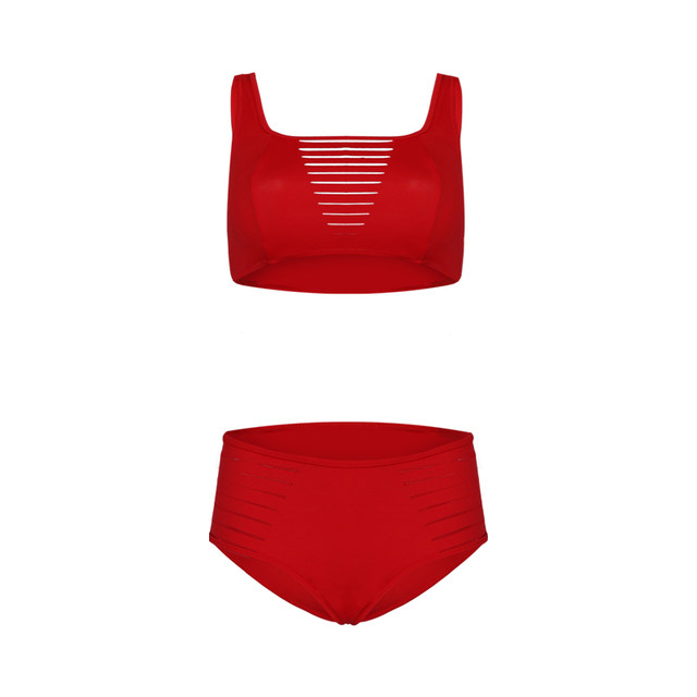 BE van der Ann small breast bikini swimsuit women sexy breastless pads vacation swimsuit triangle split swimsuit