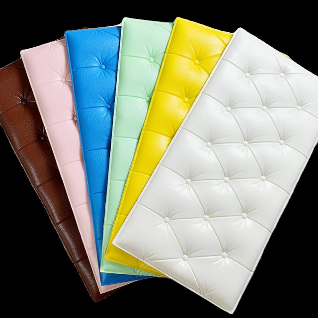 Thickened self-adhesive bedside maternal and infant grade soft package wall panel anti-collision backrest tatami kang wall surround bedroom decoration