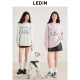 Lecho Spotted Dog Round Neck Sweatshirt Autumn New Letter Print Loose Top Cartoon Pullover Sweatshirt