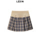 Leducho stitching pleated miniature skirt in summer new skirts C5GED1A01
