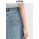 Lecho washing denim long skirt women's 25-year summer new straight skirt mid-length skirt slim A-line skirt