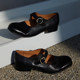 Le' Murmure imported washed vegetable tanned cowhide Blake sewing technology pure handmade Mary Jane shoes for women