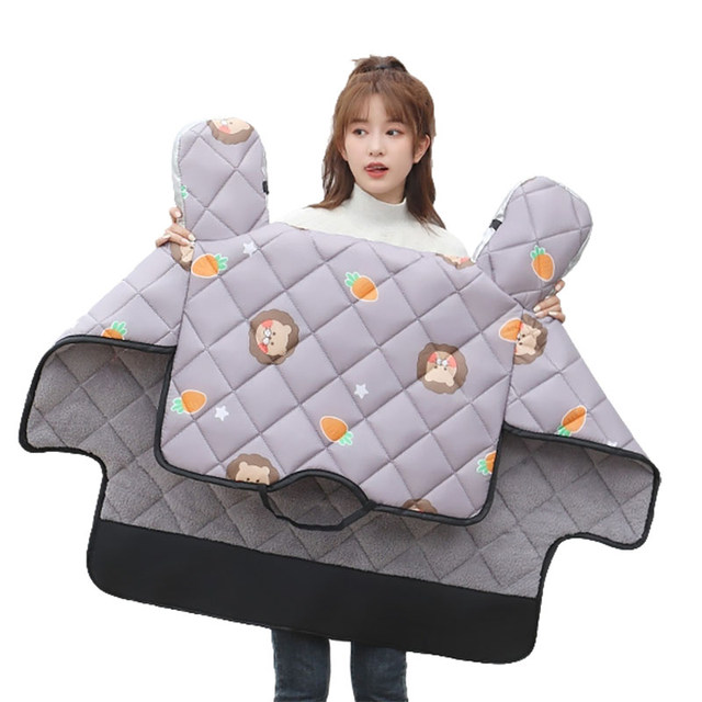 Electric vehicle windshield is plus velvet thickened small battery car spring and autumn motorcycle windproof waterproof windproof