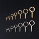 Sheep eye stud sheep horn screw ring sheep eye circle self-tapping pendant drop glue DIY handmade jewelry metal accessories material