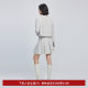 Lily Ole Spring Women's Age Reduction College Senior Fragrant Fragrant Cross -Lims High waist A -shaped skirt short skirt
