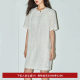 LILY summer women's clothing, romantic temperament, tassel short-sleeved mid-length dress, small white skirt, small women
