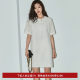 LILY summer women's clothing, romantic temperament, tassel short-sleeved mid-length dress, small white skirt, small women

