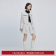 Lily Ole Spring Women's Age Reduction College Senior Fragrant Fragrant Cross -Lims High waist A -shaped skirt short skirt
