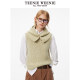 TeenieWeenie Bear Outlet Winter Cable Sweater Two-piece Wool Hat Knitted Vest Women
