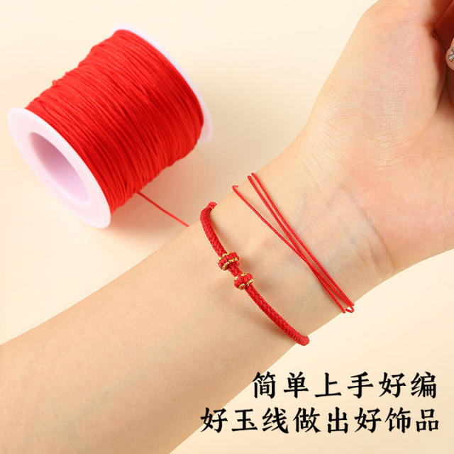 No. 72 Jade Thread Braided Bracelet Gold Shop Special Braided Thread Encrypted Jade Thread Purely Hand-woven Bracelet Necklace Material