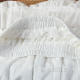 White embroidered lace splicing skirt for women 2025 summer new French A-line cake skirt long skirt umbrella skirt