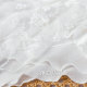 White irregular lace spliced ​​Organza skirt 2025 summer design niche slim midi skirt