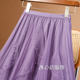 Design feel irregular gauze beaded nail net yarn skirt female spring and autumn small skirt long skirt, pleated skirt, half skirt
