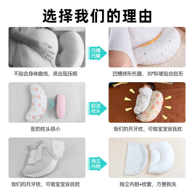 Mommytime Pregnancy Pillow Waist Support Side Sleeping Pillow Belly Support U-Shaped Pillow Pillow Sleeping Maternity Supplies Pregnant Women Side Sleeping Pillow