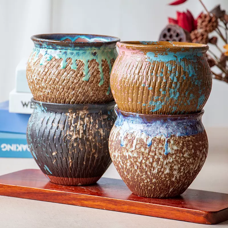 法师老桩多肉花盆高透气粗陶多肉植物花盆器紫砂