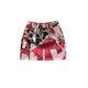 Personal character printed denim short skirt Women in summer fashion foreign aura A -line anti -light half -body bag hip skirt