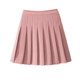 Pure pink girl style jk pleated skirt women 2024 summer high waist a line short skirt extended zipper skirt