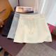 2024 spring and summer new simple and versatile casual skirt for women with high waist slim straps A-line hip-pack miniskirt