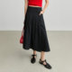 LILY2025 Spring New Style Design Asymmetric High Waist Loose Casual A-line Skirt Pleated Skirt Women's Umbrella Skirt
