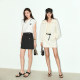 LILY summer new women's clothing retro fashion commuting versatile and chic slim high waist A-line miniskirt